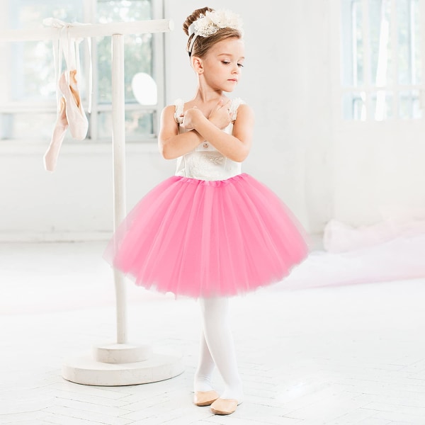 1 rosa lager tutu för stretch