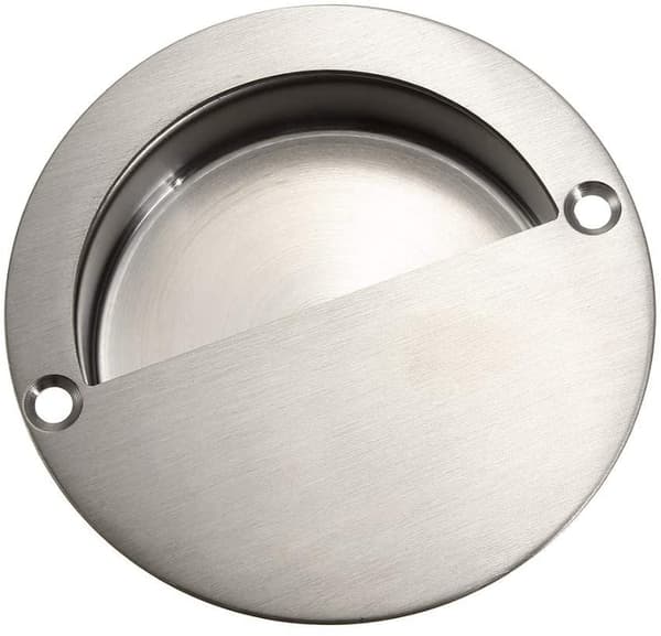 2 Pakker Forsænkede Skydedørsgreb, 90mm Rustfrit Stål