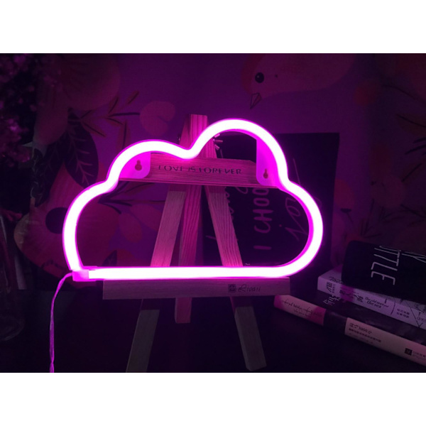 Neon LED Moln Skylt Ljus Dekoration, Väggdekor för Jul,