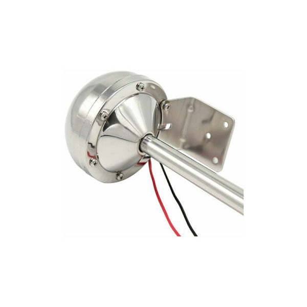 125dB Rustfrit Stål Enkelt Rør Horn - Yacht Horn, 12V Båd Horn, Bil Elektrisk Horn