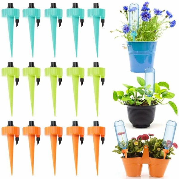 Drip Bottle, 15pcs Automatic Drip Watering Kit Garden Irrigation