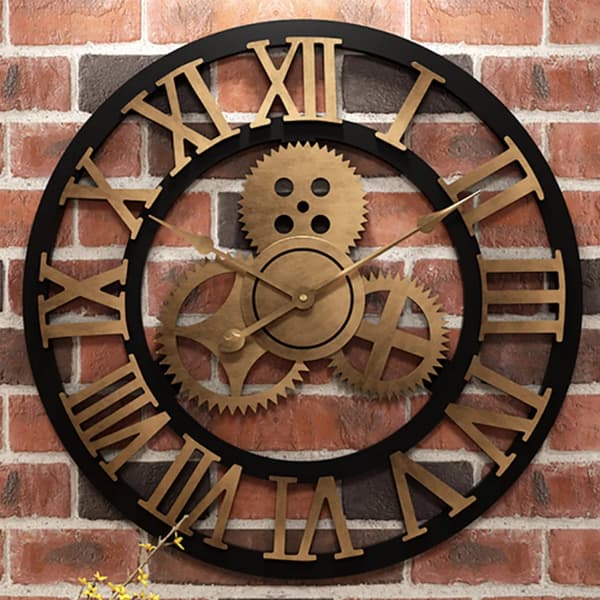 30cm Stor Vægur Moderne Design Kvartsur Silent Time