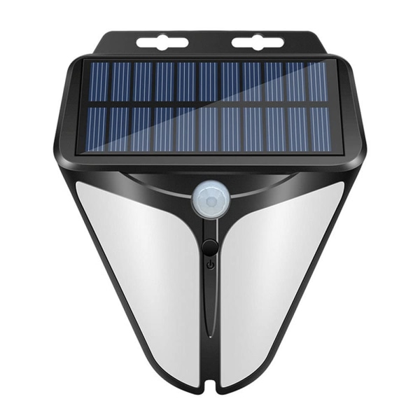 Solcelled blinkende advarselslys, udendørs 2 stk. med 90DB alarm