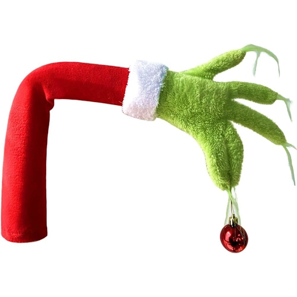 Kedejin Julgransdekorationer Grinch Arm Ornament Söt Jul Grinch Elf Arm Ornament