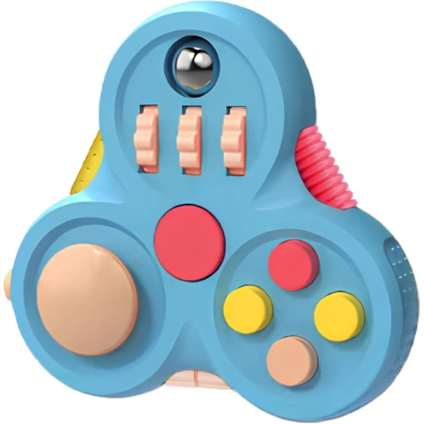 1 Stycke Avlastning Leksaksspel, Avlastningsmatta Gummiklassisk Styrenhet Avlastningsfokusleksak (Blå)