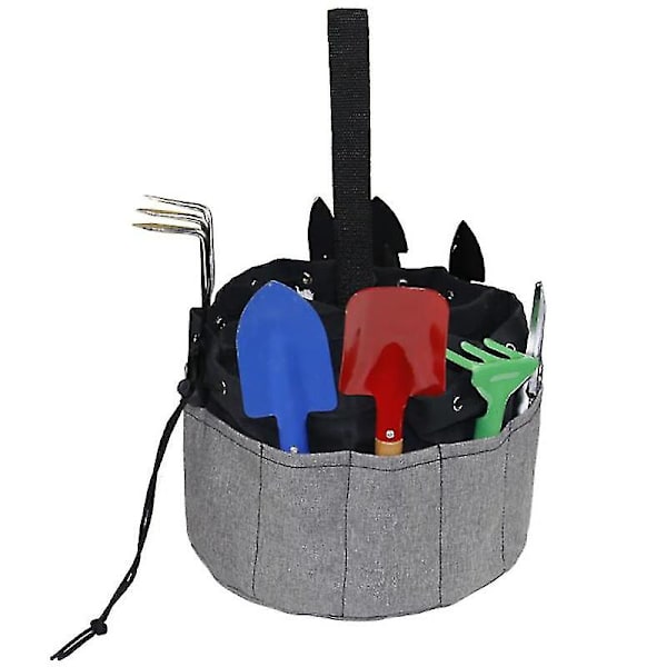 Parachute Bag Smådeler Bag Multifunksjonell Canvas Kit Hydropower Worker Vedlikehold Verktøy Pakke Hage Maskinvare Verktøy Organizer Bag Med Snøring Gråfr
