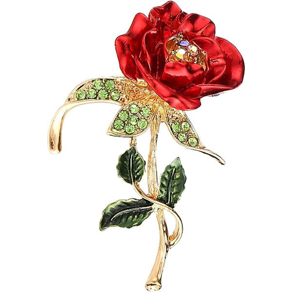 Brosch för Kvinnor, Mors Dag Present, Rosa Diamant Legering Brosch