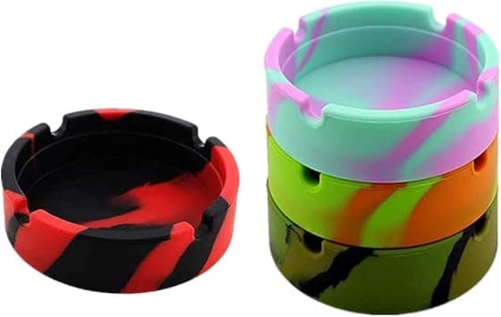 Fargerik Silikon Askebeger, Knuser Ikke - Silikon Gummi