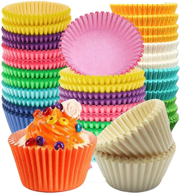 500 st Cupcake-formar, Cupcake-omslag, Engångspapperskoppar