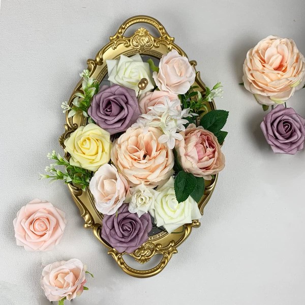 Konstgjorda Blommor, Sidenblommor för DIY-Buketter