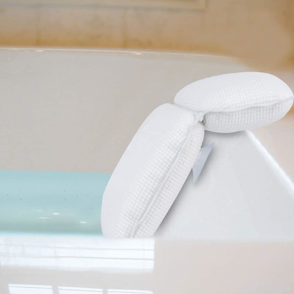 Badekarpute, nakkepute, badekar med sugekopper, pute, badekar for spa og bad