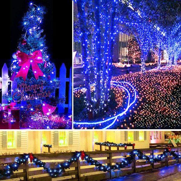 2-pack Batteridrivna Jul-Fairy Lights, 33 fot 100 LED