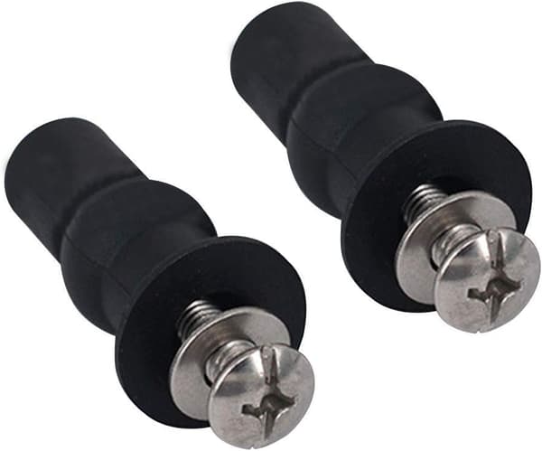 2 stk. Toiletbræt Beslag Hængsler Blindhængsler Fastgørelseshul