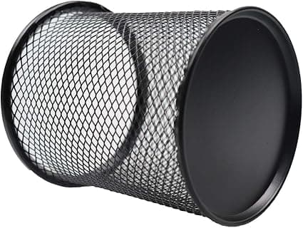 （sort）6 Pak Metal Mesh Blyantsholder til Skrivebord