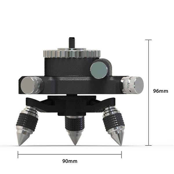 Laser Niveau Stativ Adapter - 360 Justerbar Drejelig Base