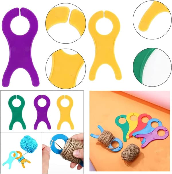 10 langaa (satunnainen väri) bobbin-neulomiskoneen bobbin-neulonta