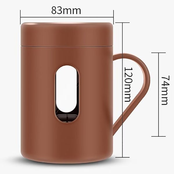 1 st (Rosa) Självvirvlande Kaffe Mugg Smart Varm Dryck Mixer