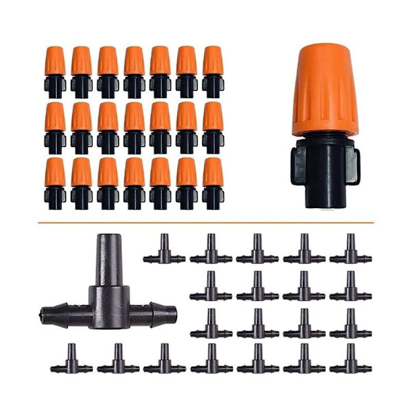25 st Micro Spray Justerbart Flöde Bevattningsdroppar, Justerbar