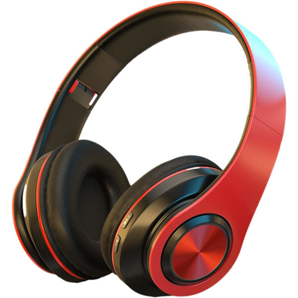 Bluetooth-kuulokkeet yli korvien, stereosoundi langattomat Bluetooth 5.1 pelikorvakorut, taitettava kevyt kuulokemikrofoni w