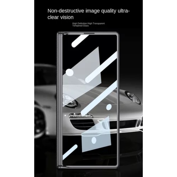 Samsung Z Fold6 Fodral, Stativ Pläterad (Ljusrosa)
