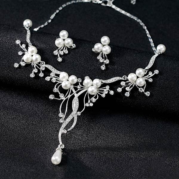 Bröllops-halsband med strass för bruden - Modeaccessoar