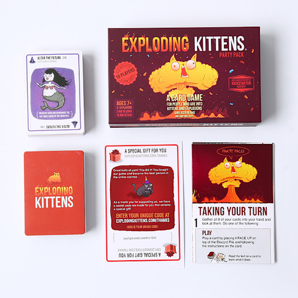 Music Cat EXPLODING KITTENS Samlekort Brettspill Kort Voksen