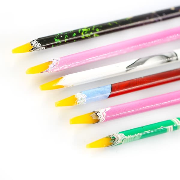 6 avtakbare spissdrillpenner og vanndrillpenner