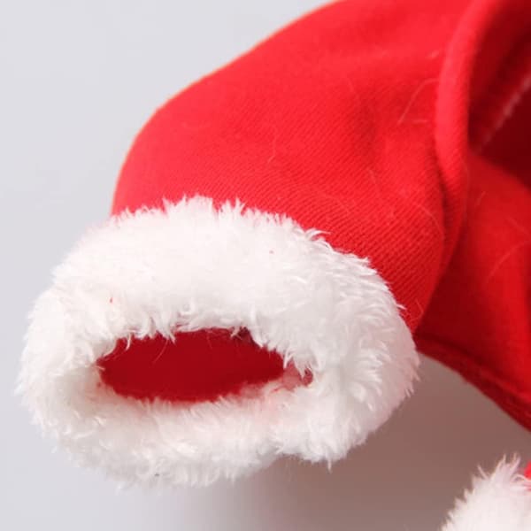 Julekostumer til kæledyr - Katte og Hunde - Rød Julemandskostume