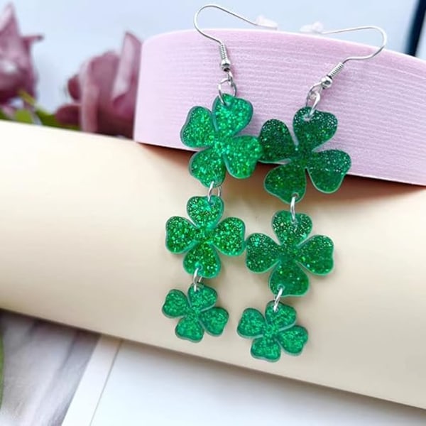 St. Patrick's Day Örhängen för Kvinnor, 1-pack