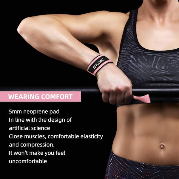 Halksäkra silikonlyftband, gym-band, viktlyftning, gym-handledsband för kvinnor, män, viktlyftning, kropp