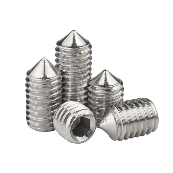 M4 x 16mm 40 stk. Kegleformet Sæt Skrue 304 Rustfrit Stål Hex