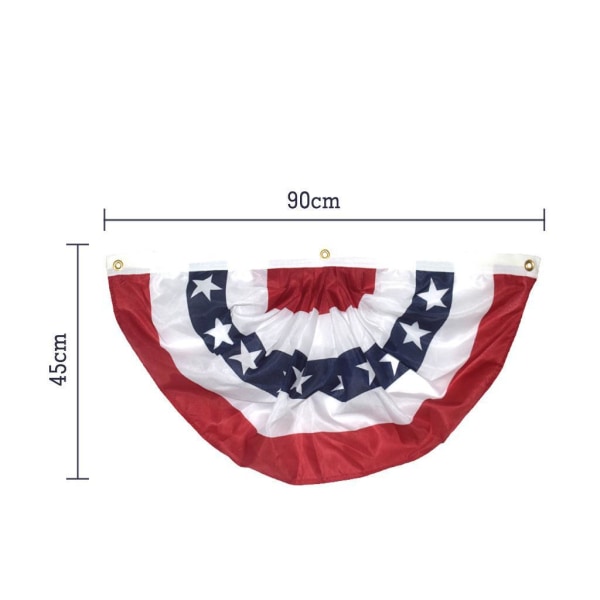 1 piece 45*90cm US Bunting flag patriotic stars and stripes, US