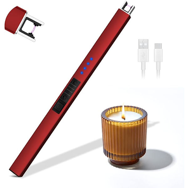 Elektrisk Ljus, USB-C Laddningsbar Bågljusare med LED