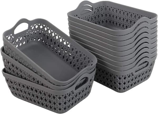 Mini Förvaringsbricka, Plastförvaringskorgbricka, PP Ihålig