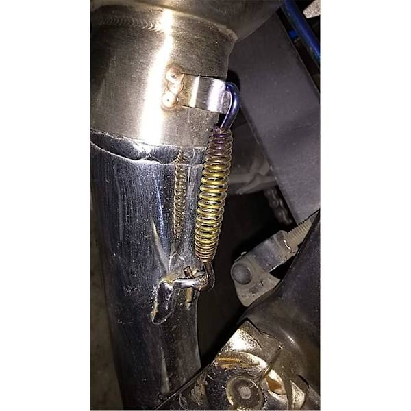 Blå udstødningsfjedre, 2 stk. 58 mm motorcykel farvefjedre motorcykel udstødningsmellemrør rustfrit stål fjedre drejefjedre montering universelle fjedre