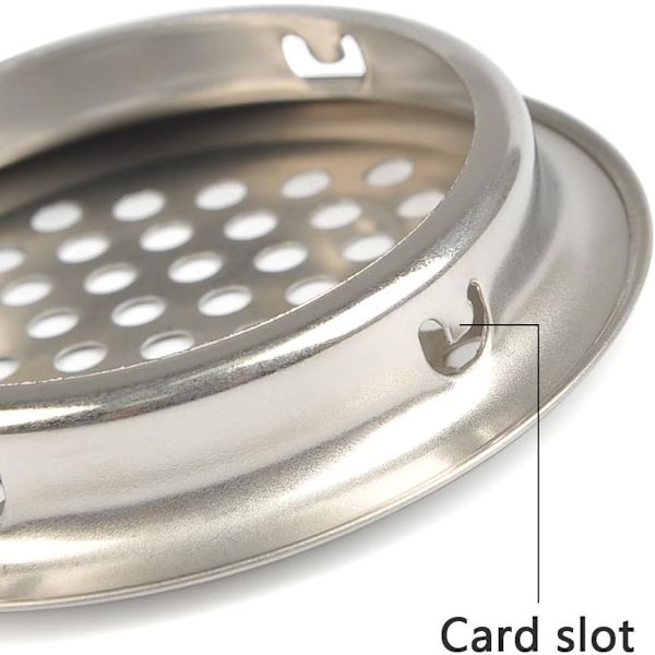 20 stk. 53mm Ventilationsgitter RUSTFRIT STÅL Rundt Net
