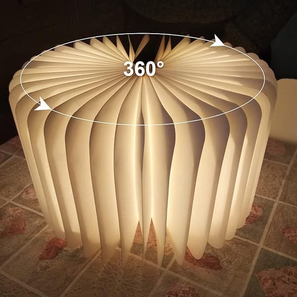 Mini Boglampe, Boglampe, Træboglampe, Bogformet LED