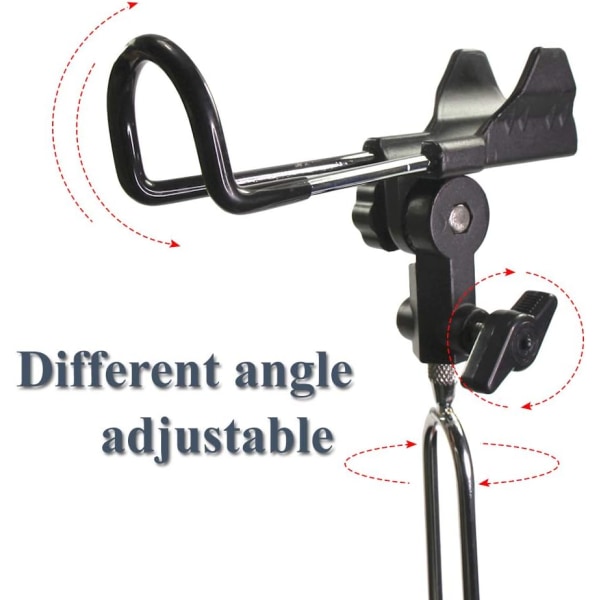 2 stk 360° Justerbare Fiske Stang Holdere i Rustfritt Stål -