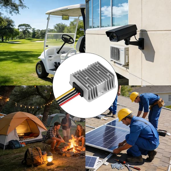 120W vanntett 36V/48V til 12V effektiv LED-nedtransformator og spenningsregulator