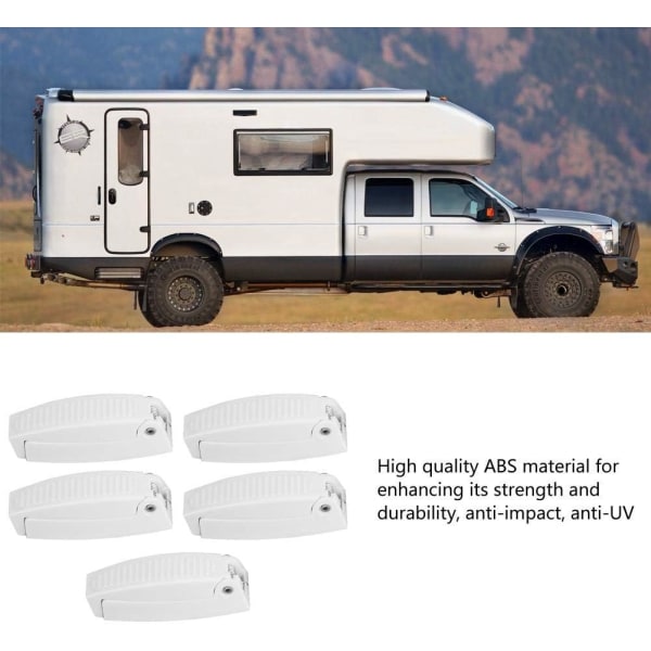 5 Bagasje Dør Camper, Lukke Dør Lås for Bobil RV Camper Tr