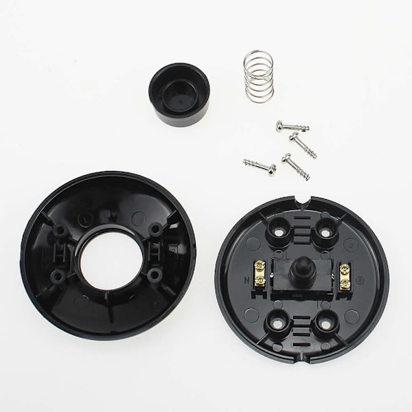 Fotbryter for 2 standardlamper, rund fotbryter
