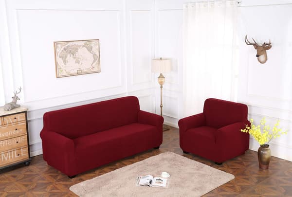 TIANSHU Firkantet Sofadekke, Jacquard Stretch Stretch Sofadekke