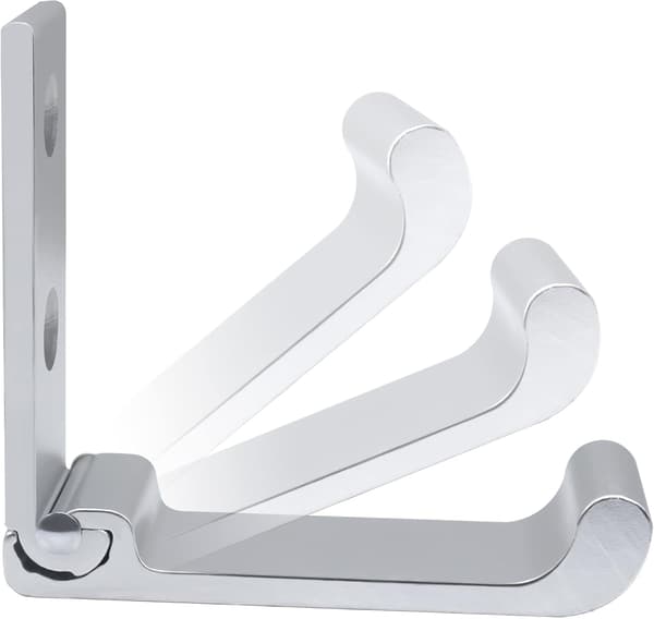 Foldbare veggkroker 6 stk Rustfritt aluminium Foldbare veggkroker