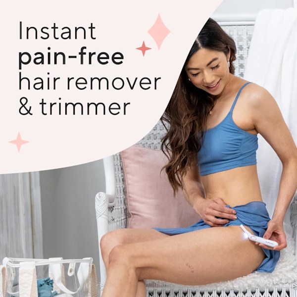 Flawless Bikini Rakapparat och Trimmer Hårfjernare för Kvinnor, Torr Användning Elektrisk Rakapparat, Personlig Groomer för Intima Damers Rakning, Inga Knölar, Mjuk Rakning