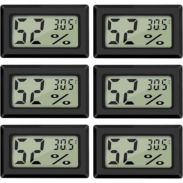 Mini Digital LCD Termometer Hygrometer Temperatur Luftfugtighed