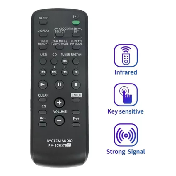 Ersättningsfjärrkontroll RM-SCU37B för Sony LBT-SH2000 SS-SH2000