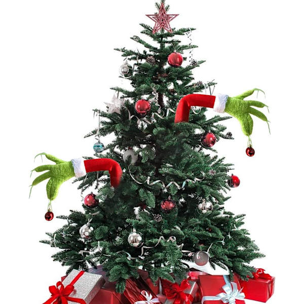 Kedejin Joulukuusen Koristeet Grinch Käsi Koriste Ihastava Joulu Grinch Tonttu Käsi Koriste