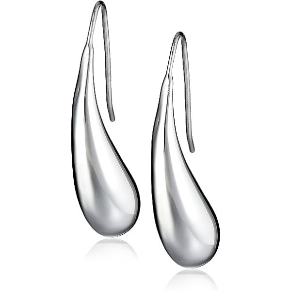 Sterling Silver Teardrop Earrings-2pcs