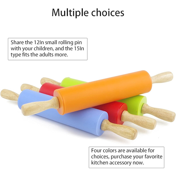 Silikone kagerulle til bagning Non-stick kagerulle dejrulle
