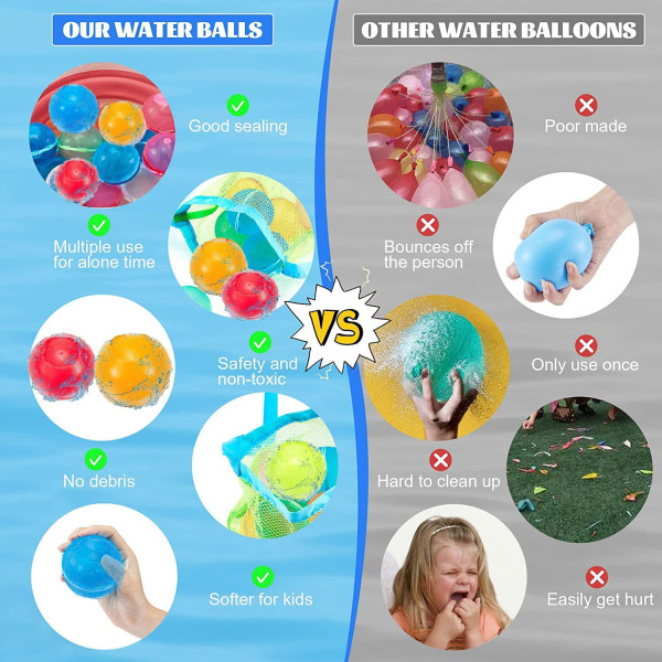 12 stk. vandballoner vandlege vandballoner udendørs pool